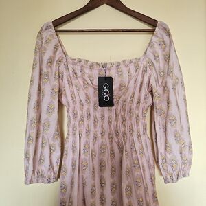 Gigio‎ Women's Pink Floral Dress Size Large Brand New with Tags